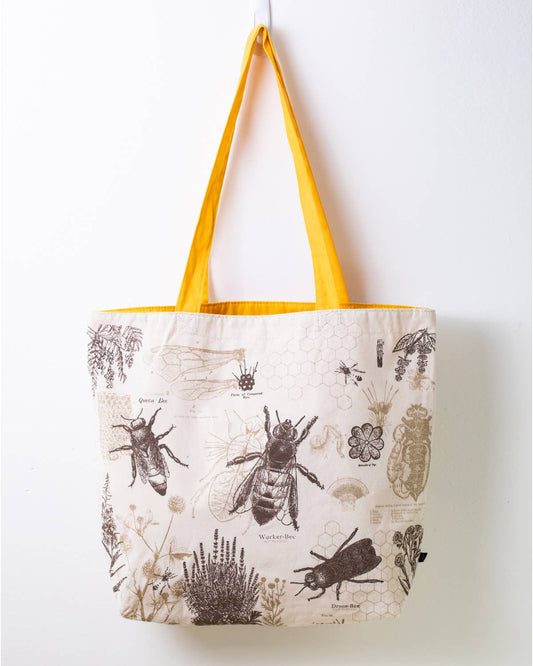 Honey Bee Canvas Shoulder Tote Bag