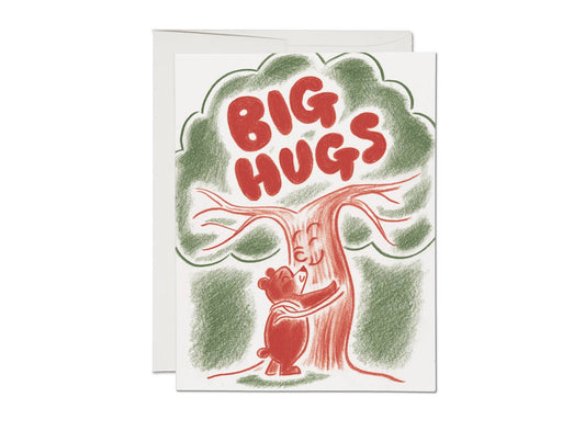 Tree Hugger encouragement greeting card