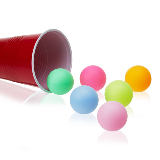 Colorful Beer Pong Balls, Set of 6