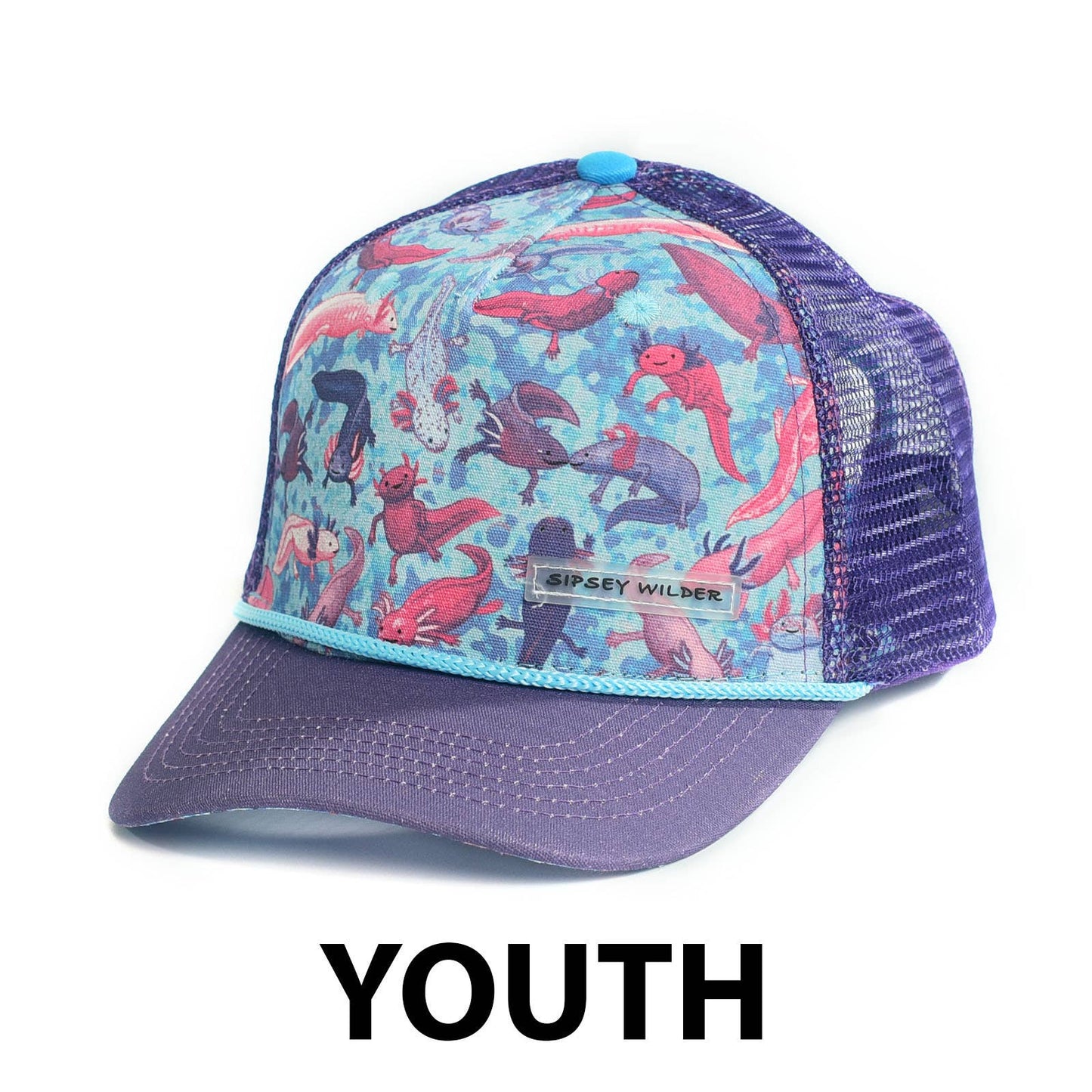 Youth Axolotls Recycled Trucker Hat