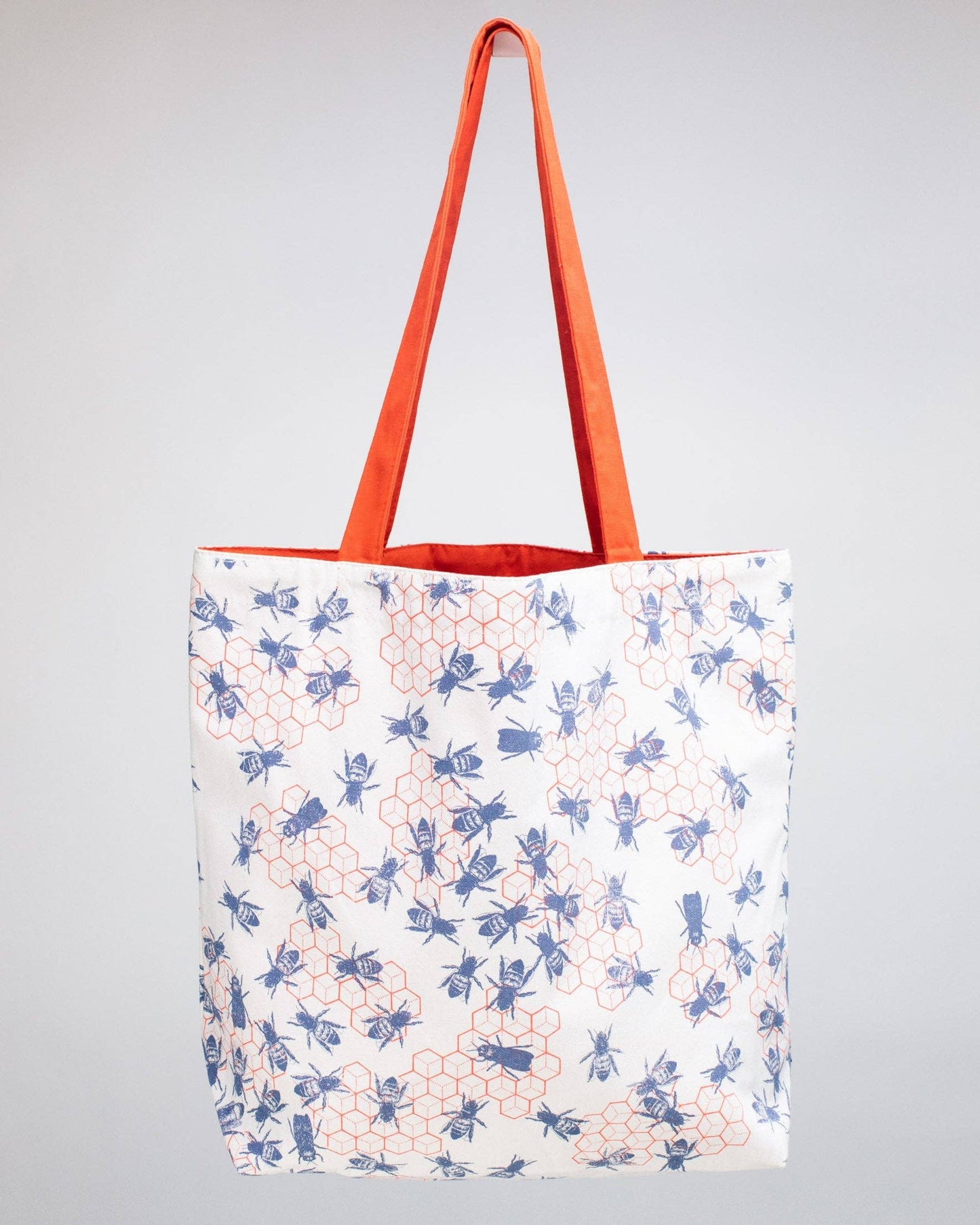 Bee Hive Canvas Shoulder Tote Bag