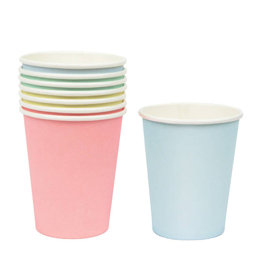 Eco-Friendly Pastel Paper Easter Cups - 8 Pack