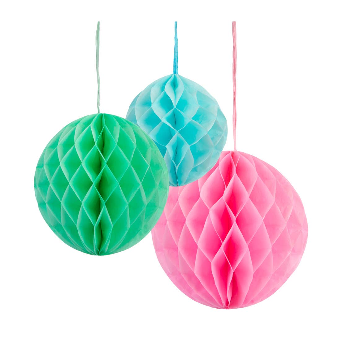 Pastel Honeycomb Party Decorations - 3 Pack