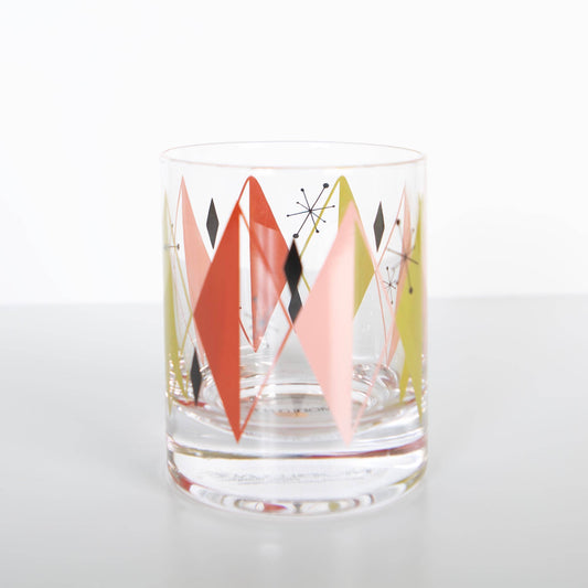 Retro Diamond Vintage Whiskey Cocktail Glass