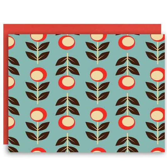 Small Folk Floral Notecard - Set of 8 Boxed Cards