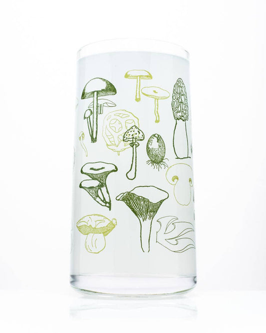 Mushrooms Drinking Glass