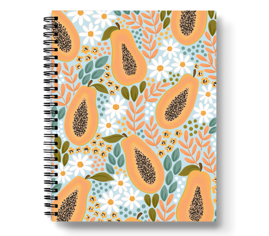 Papayas Spiral Lined Notebook