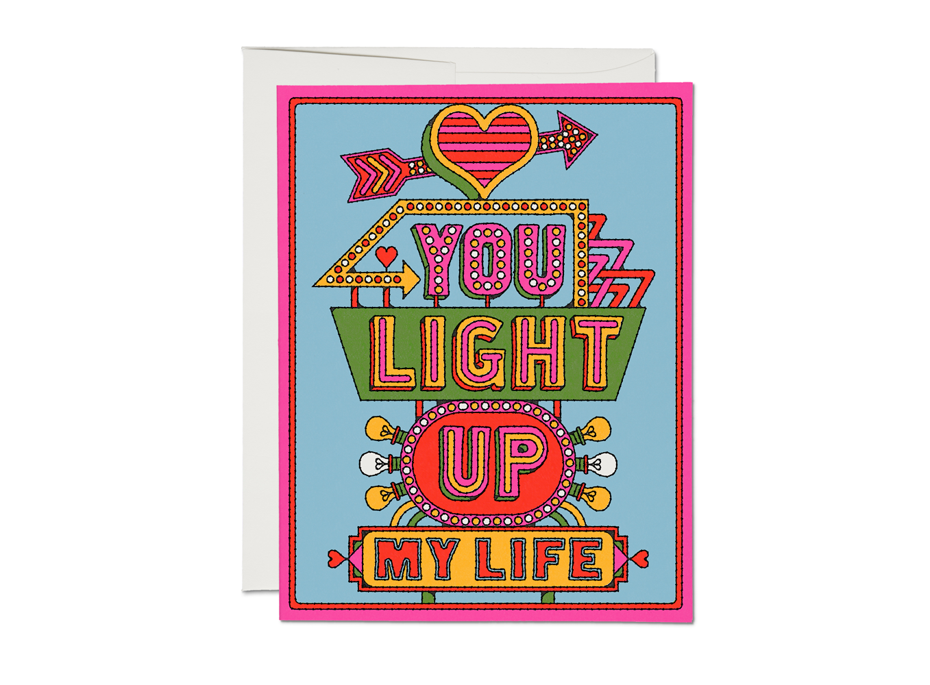 Light Up My Life love greeting card: Singles